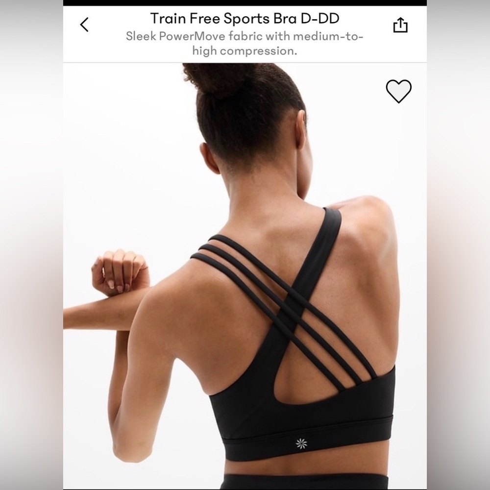 Athleta Train Free Sports Bra 
XS D-DD - LIKE NEW!